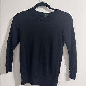 J. Crew Women's Black Crew Neck Sweater